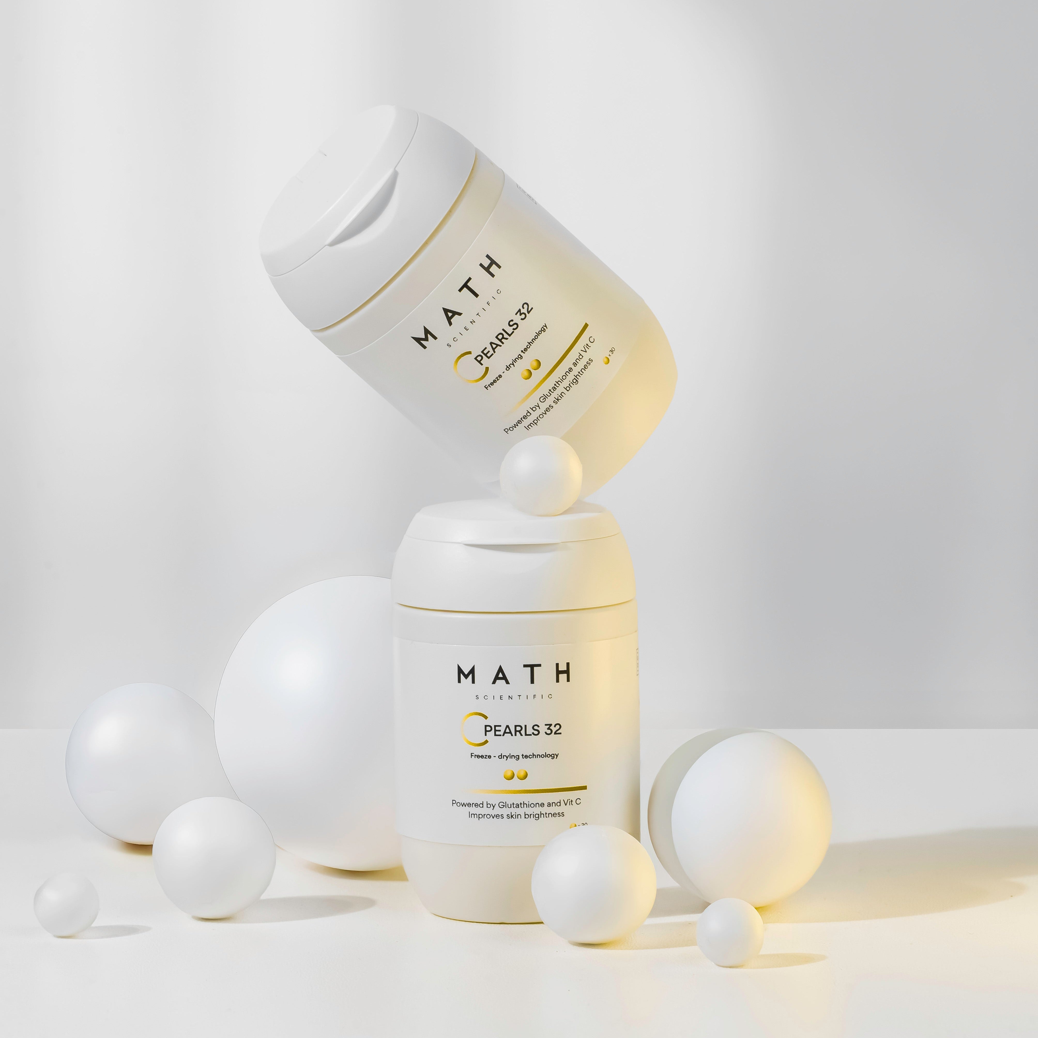 Freeze-dried vitamin C spheres