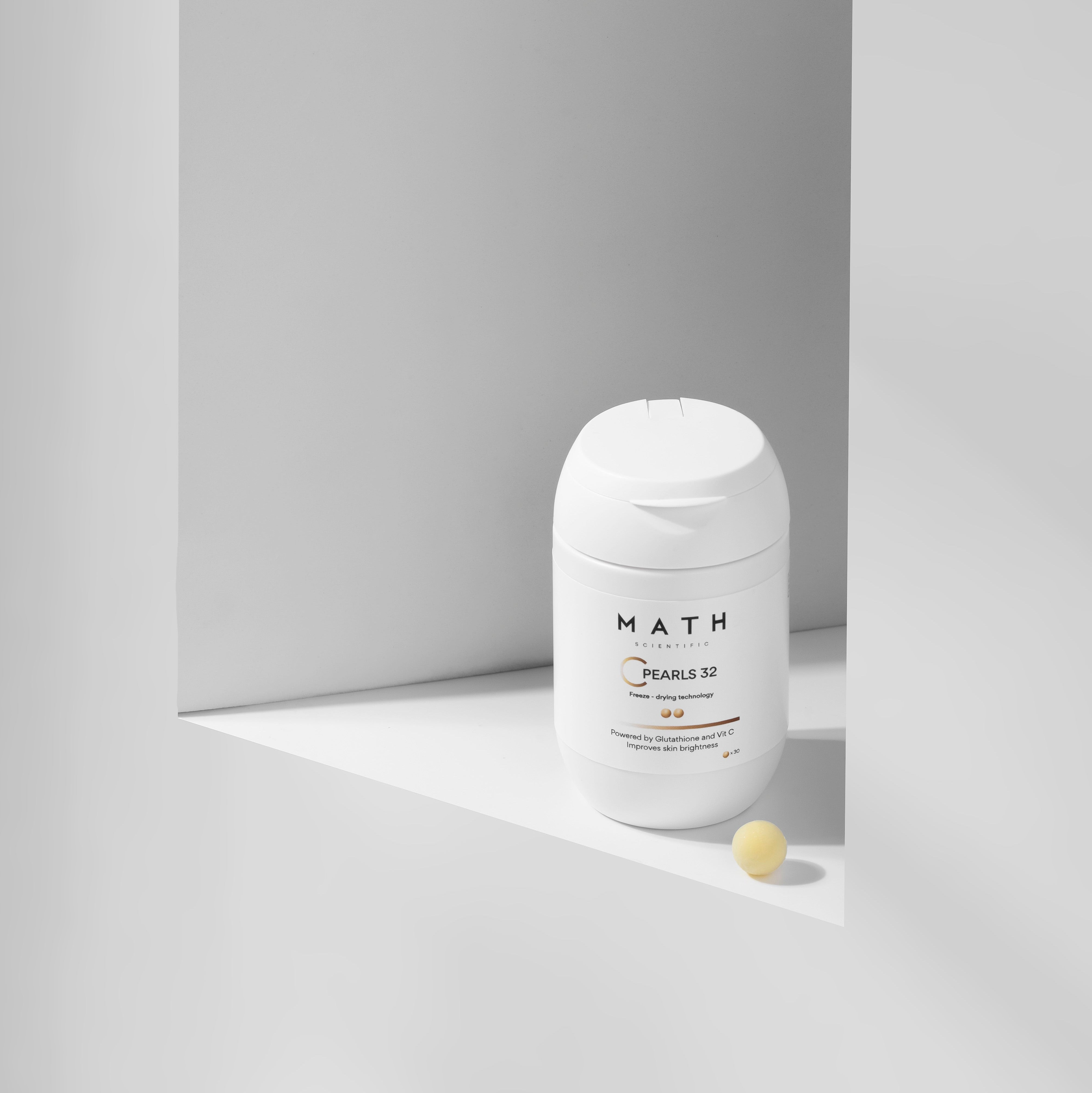 Freeze-dried vitamin C spheres