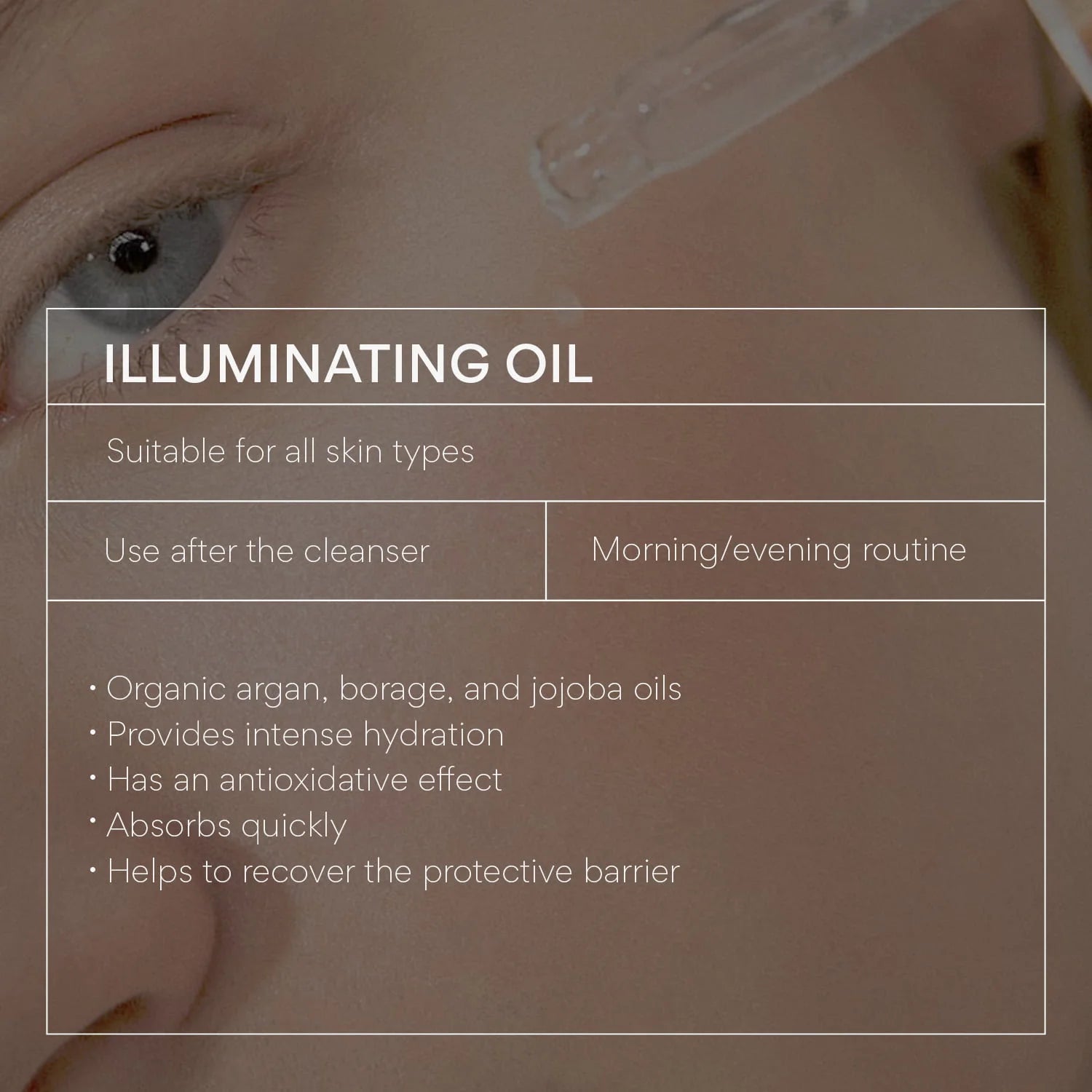 Skin repairing night oil complex ILLUMINATING OIL