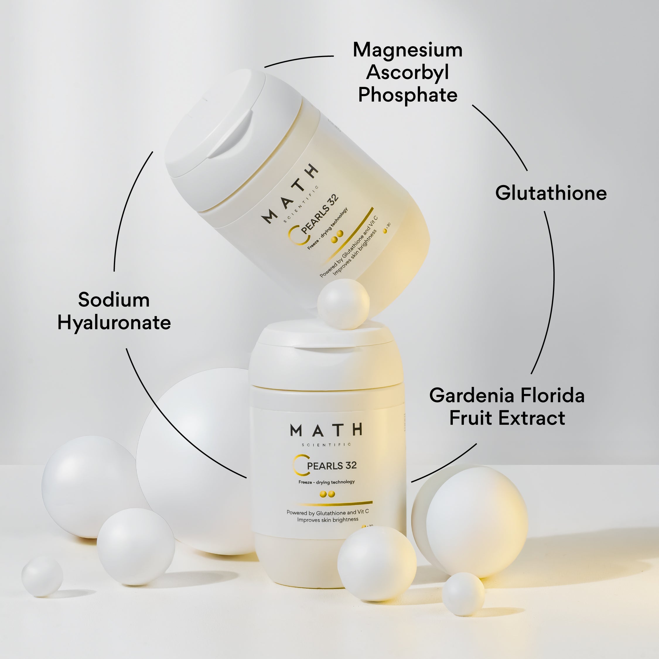 Freeze-dried vitamin C spheres