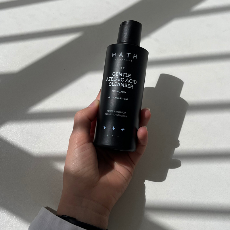 Cleanser with azelaic acid for rosaceaprone skin