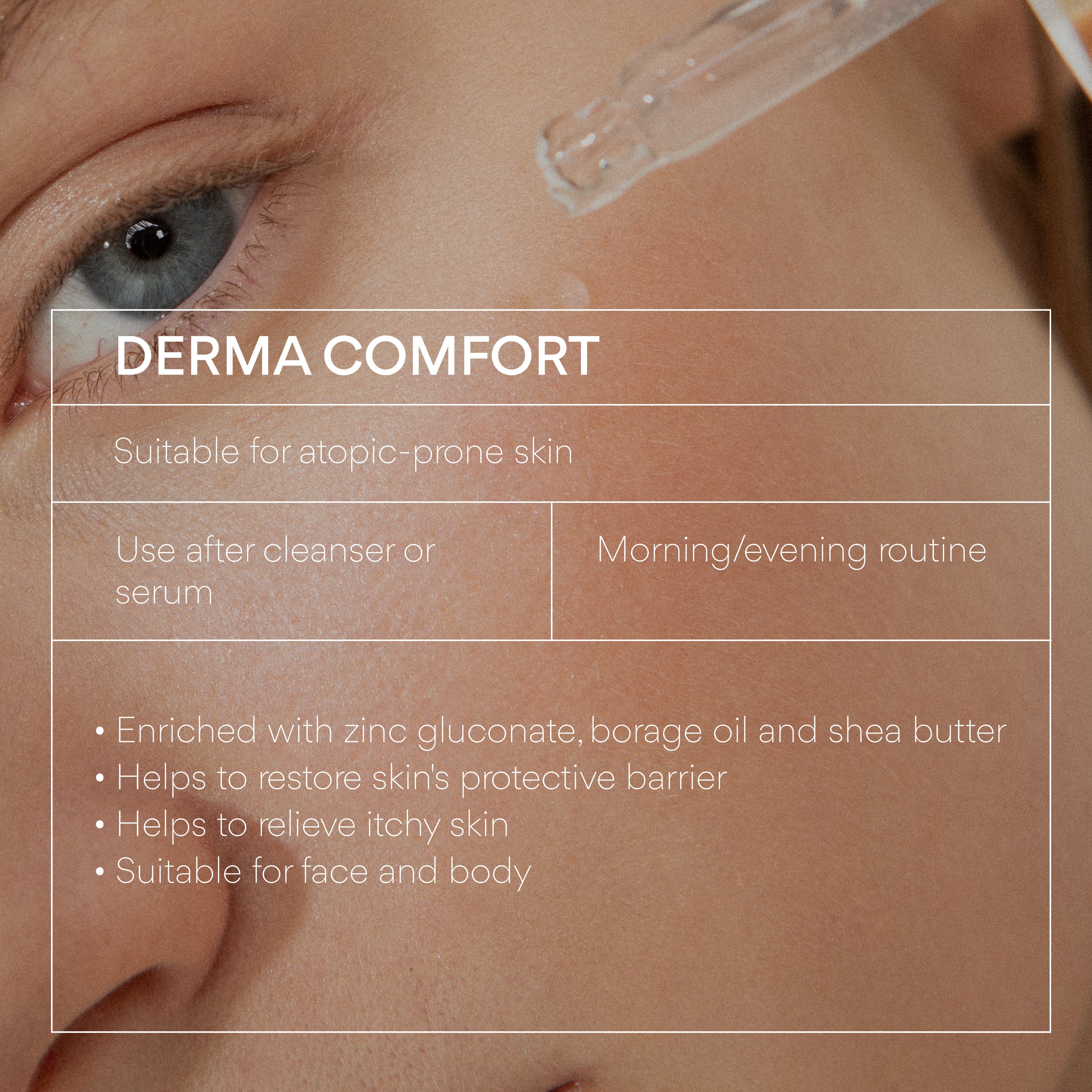 Nourishing emollient cream "Derma comfort"